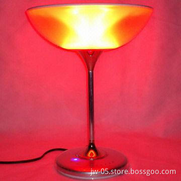 LED Color Changing Table Lamp, Made of ABS/PMMA/Aluminum/PS Material